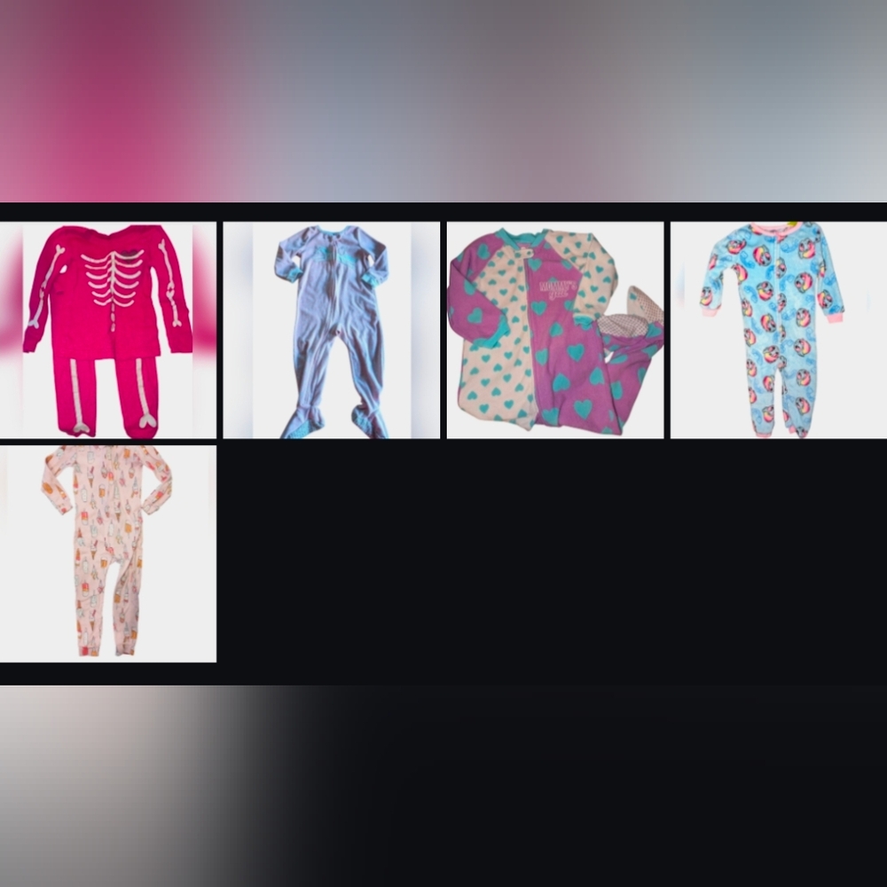 Multiples Kids Pajamas Set - Pink, Blue, Purple